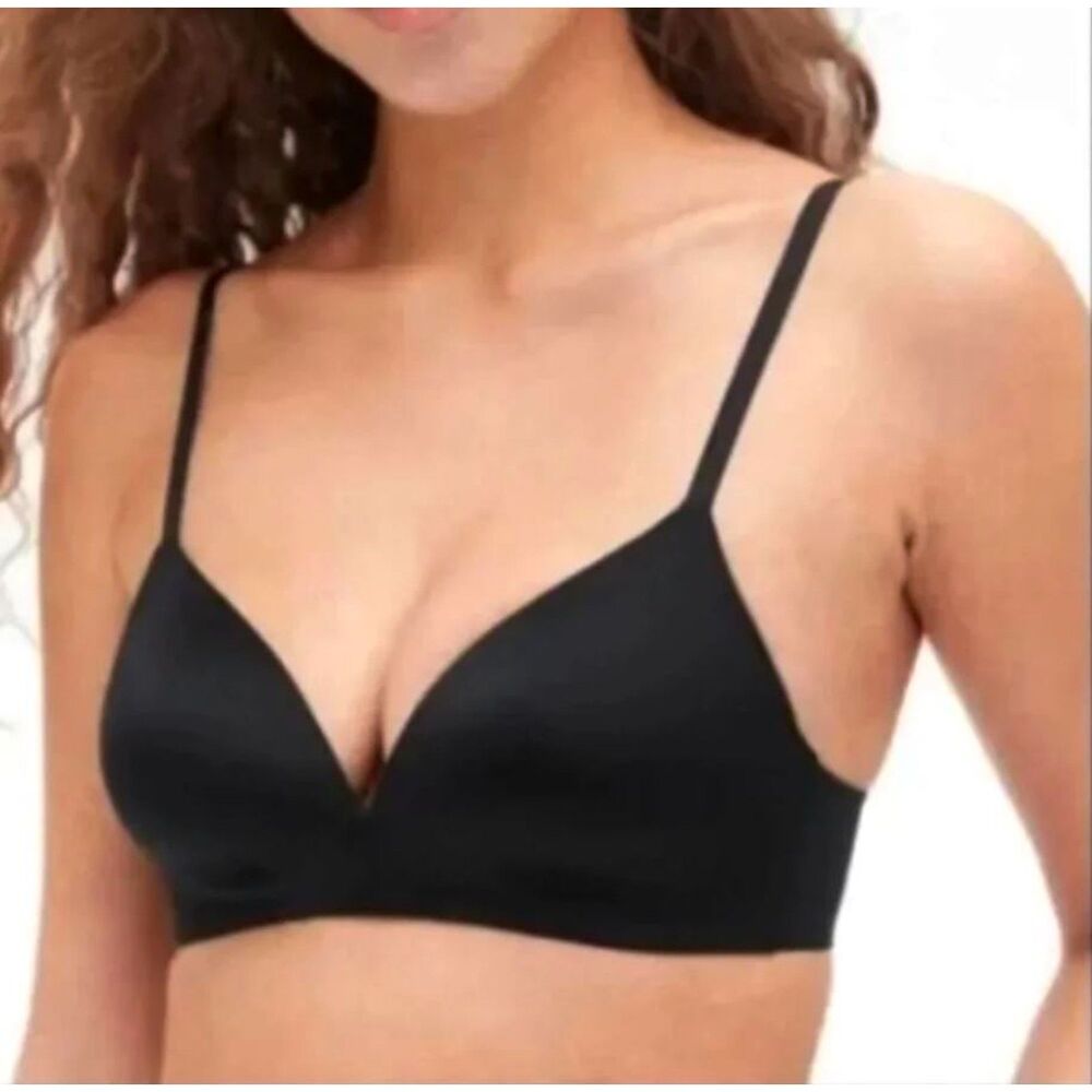 NEW Love Gap Womens Convertible Black Bra 32DD Everyday Smooth Wireless GapBody - Picture 2 of 5